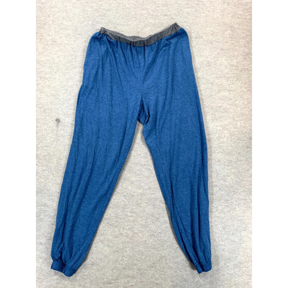 Ekouaer Jogger Pants Mens XL Blue Mid Rise Elastic Waist Casual Sleepwear